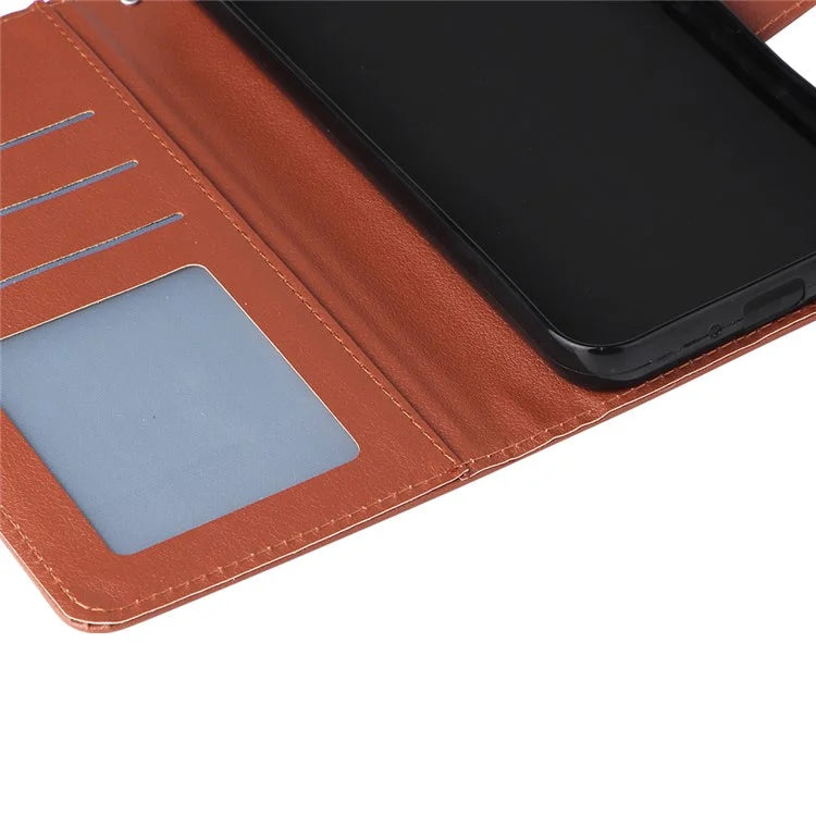 For Samsung Galaxy S24+ Leather Case Wallet Magnetic Clasp Phone Cover