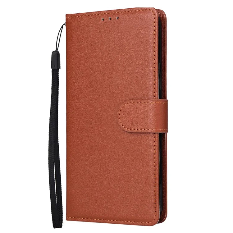 For Samsung Galaxy S24+ Leather Case Wallet Magnetic Clasp Phone Cover