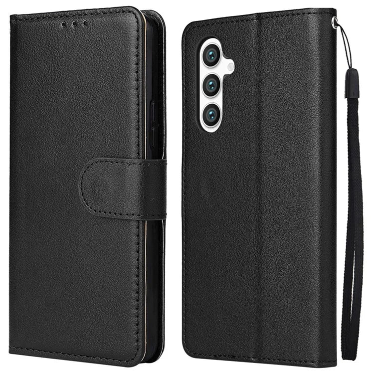 For Samsung Galaxy S24+ Leather Case Wallet Magnetic Clasp Phone Cover