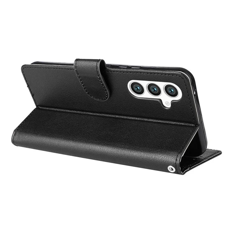 For Samsung Galaxy S24+ Leather Case Wallet Magnetic Clasp Phone Cover