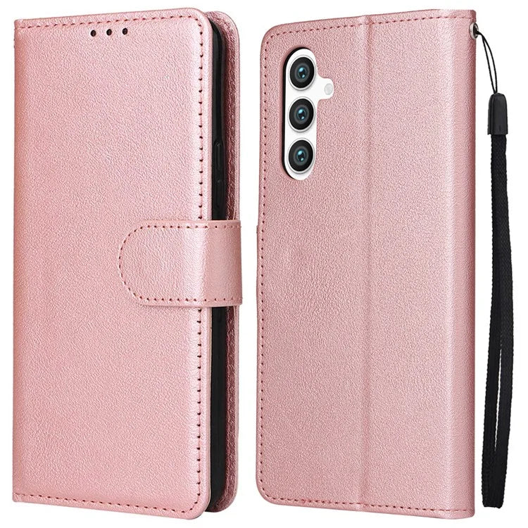 For Samsung Galaxy S24+ Leather Case Wallet Magnetic Clasp Phone Cover