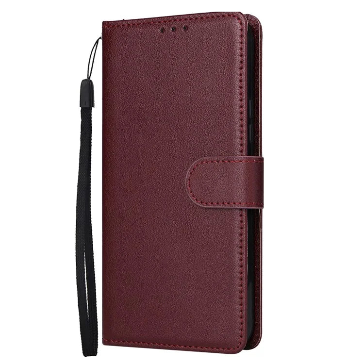 For Samsung Galaxy S24+ Leather Case Wallet Magnetic Clasp Phone Cover