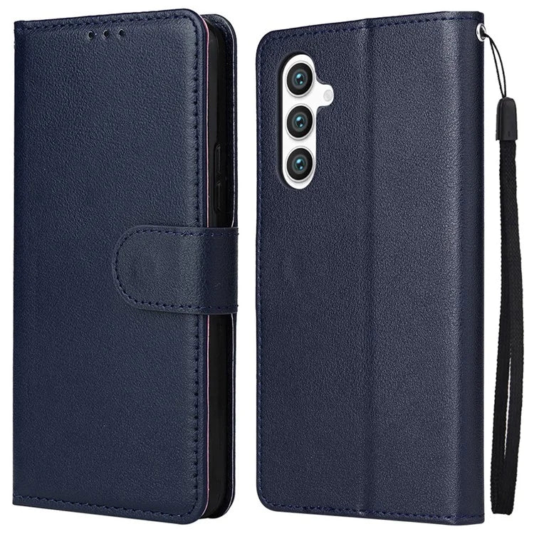 For Samsung Galaxy S24+ Leather Case Wallet Magnetic Clasp Phone Cover