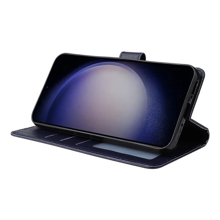 For Samsung Galaxy S24+ Leather Case Wallet Magnetic Clasp Phone Cover
