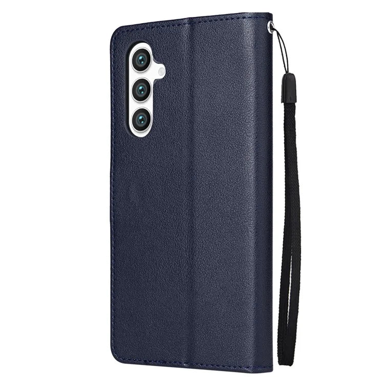 For Samsung Galaxy S24+ Leather Case Wallet Magnetic Clasp Phone Cover