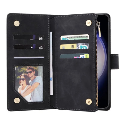 For Samsung Galaxy S24 Case PU Leather Wallet Cover with Multiple Card Slots