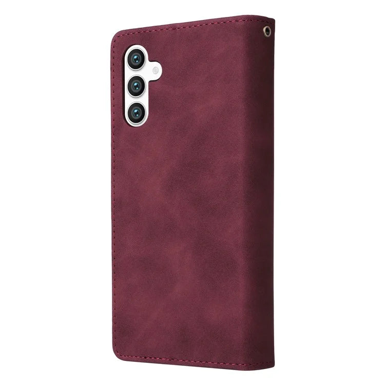 For Samsung Galaxy S24 Case PU Leather Wallet Cover with Multiple Card Slots