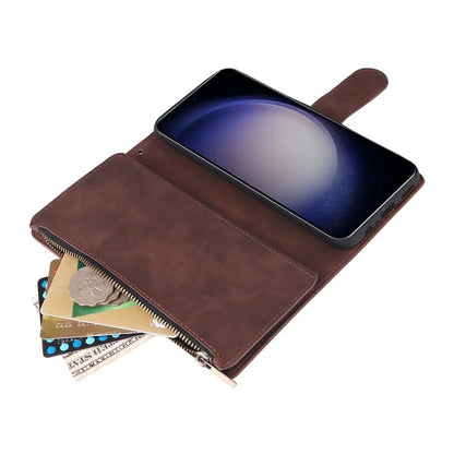 For Samsung Galaxy S24 Case PU Leather Wallet Cover with Multiple Card Slots