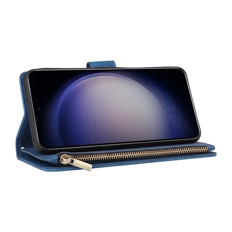 For Samsung Galaxy S24 Case PU Leather Wallet Cover with Multiple Card Slots
