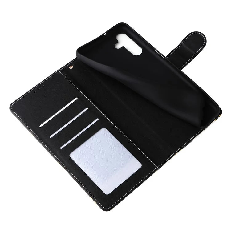 For Samsung Galaxy S24 Case PU Leather Marble Pattern Phone Wallet Cover