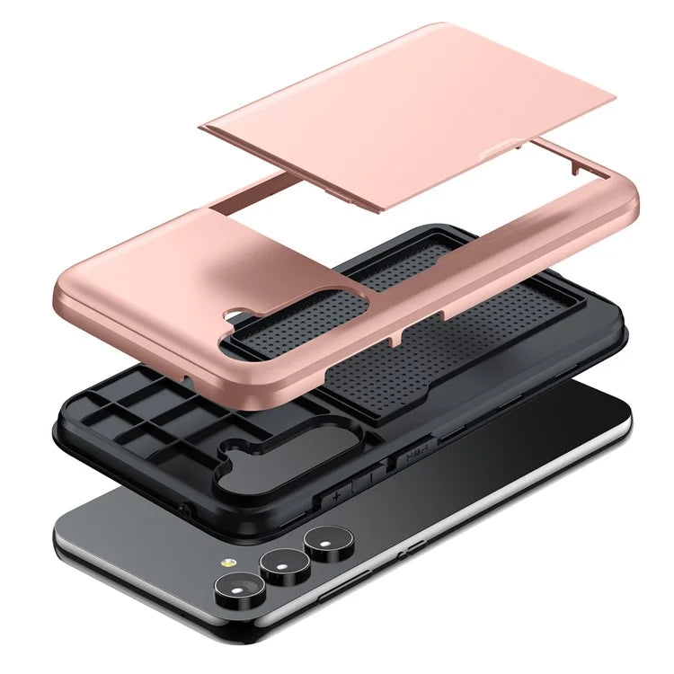 For Samsung Galaxy S24 Phone Case TPU+PC Dual Layer Protective Cover