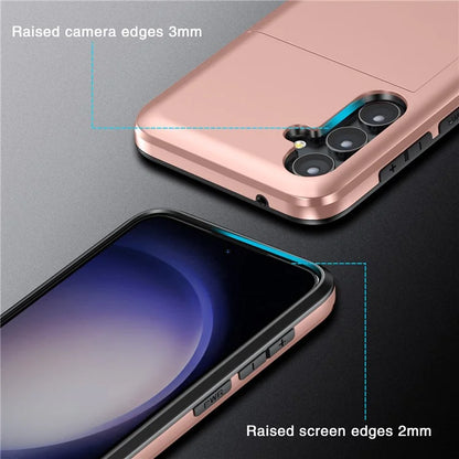 For Samsung Galaxy S24 Phone Case TPU+PC Dual Layer Protective Cover