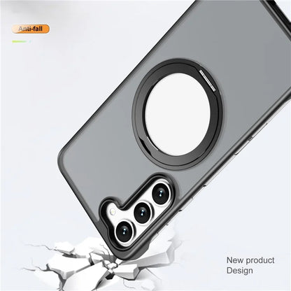 For Samsung Galaxy S23+ Magnetic Phone Case TPU+Acrylic Frameless Cover
