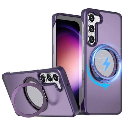 For Samsung Galaxy S23+ Magnetic Phone Case TPU+Acrylic Frameless Cover