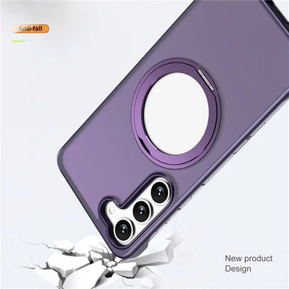 For Samsung Galaxy S23+ Magnetic Phone Case TPU+Acrylic Frameless Cover