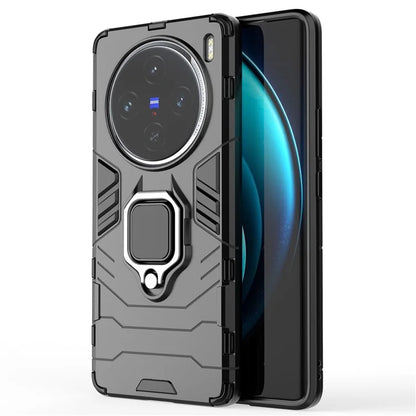 For vivo X100 5G Case Anti-Scratch PC+TPU Phone Cover with Kickstand