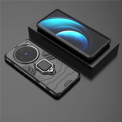 For vivo X100 5G Case Anti-Scratch PC+TPU Phone Cover with Kickstand