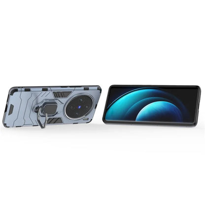 For vivo X100 5G Case Anti-Scratch PC+TPU Phone Cover with Kickstand