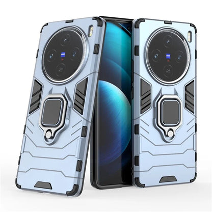 For vivo X100 5G Case Anti-Scratch PC+TPU Phone Cover with Kickstand