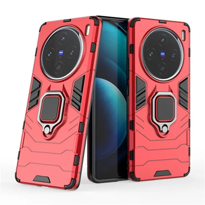 For vivo X100 5G Case Anti-Scratch PC+TPU Phone Cover with Kickstand