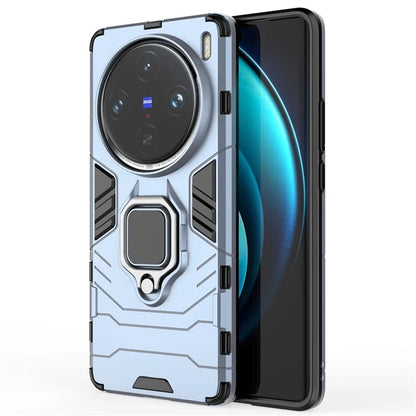 For vivo X100 Pro 5G Case Anti-fall Kickstand PC+TPU Phone Shell