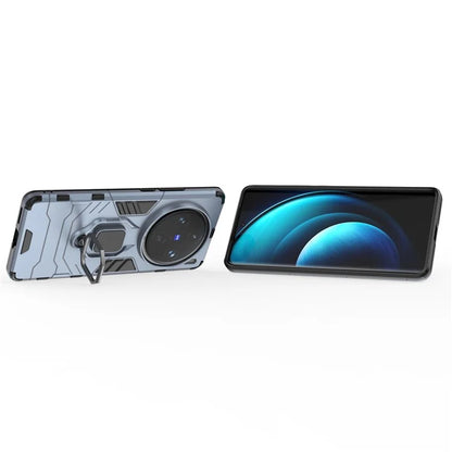For vivo X100 Pro 5G Case Anti-fall Kickstand PC+TPU Phone Shell