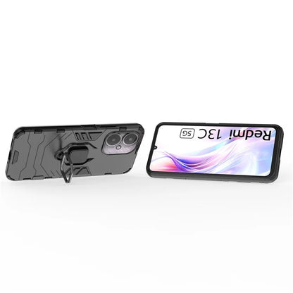 For Xiaomi Redmi 13C 4G / Poco C65 4G Case Anti-drop Ring Kickstand Smart Phone Cover