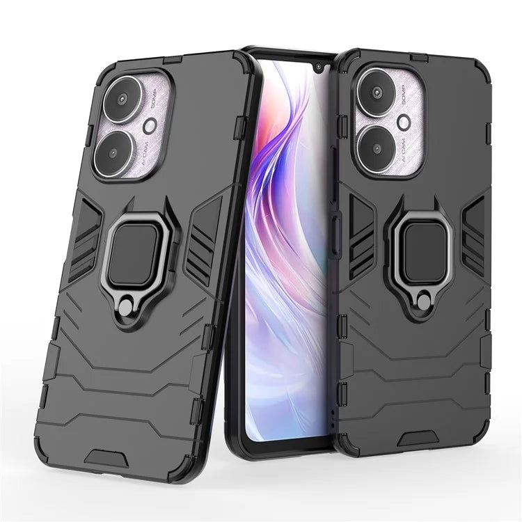 For Xiaomi Redmi 13C 4G / Poco C65 4G Case Anti-drop Ring Kickstand Smart Phone Cover