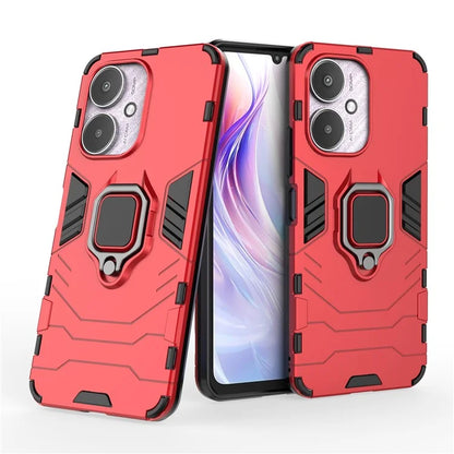 For Xiaomi Redmi 13C 4G / Poco C65 4G Case Anti-drop Ring Kickstand Smart Phone Cover