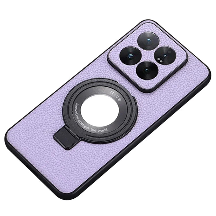 For Xiaomi 14 Case Magnetic Leather+TPU Phone Cover