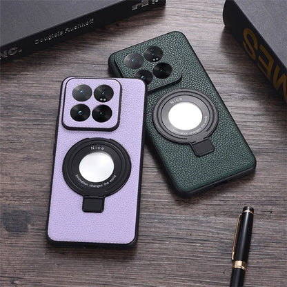 For Xiaomi 14 Case Magnetic Leather+TPU Phone Cover