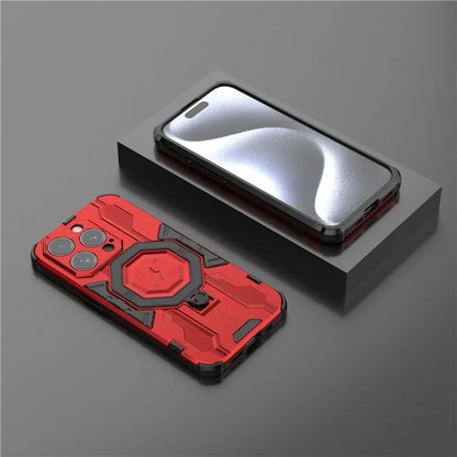 For iPhone 15 Pro Max Phone Cover Ring Holder Kickstand Protective Case