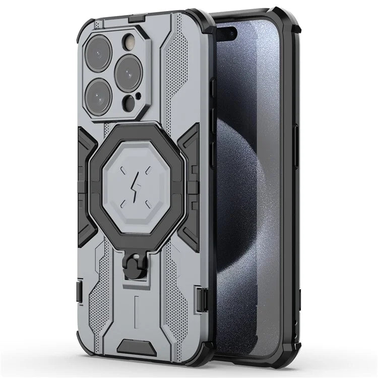 For iPhone 15 Pro Max Phone Cover Ring Holder Kickstand Protective Case