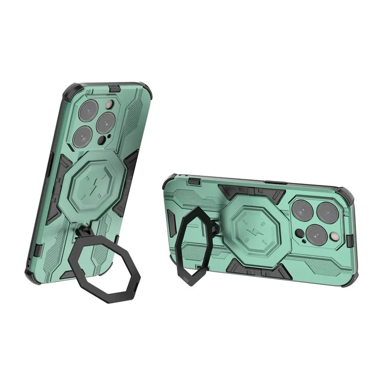 For iPhone 15 Pro Max Phone Cover Ring Holder Kickstand Protective Case