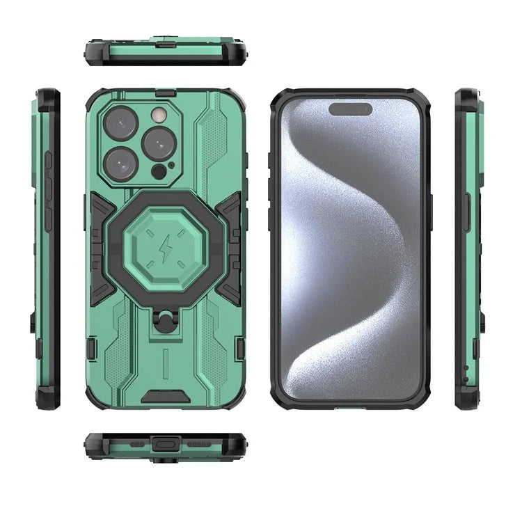 For iPhone 15 Pro Max Phone Cover Ring Holder Kickstand Protective Case