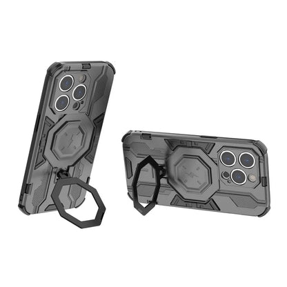 For iPhone 14 Pro Cover Kickstand PC+TPU Drop Protective Phone Case