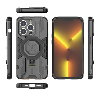 For iPhone 14 Pro Cover Kickstand PC+TPU Drop Protective Phone Case