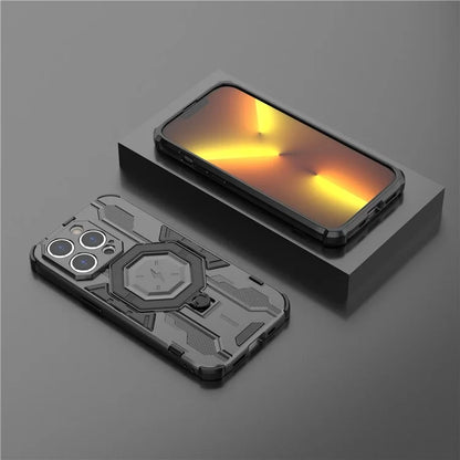 For iPhone 14 Pro Cover Kickstand PC+TPU Drop Protective Phone Case