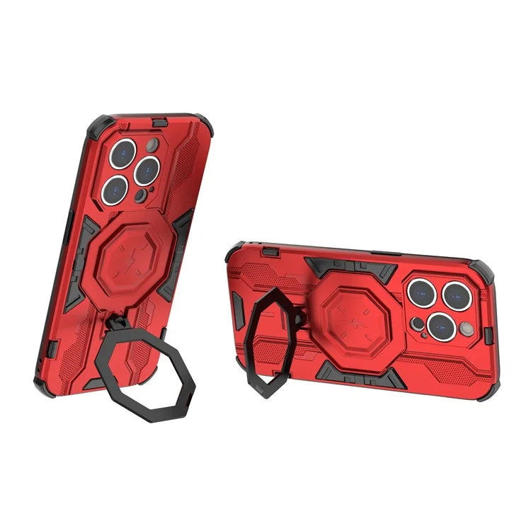 For iPhone 14 Pro Cover Kickstand PC+TPU Drop Protective Phone Case