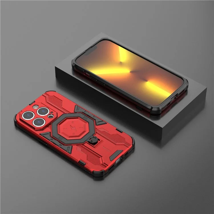 For iPhone 14 Pro Cover Kickstand PC+TPU Drop Protective Phone Case