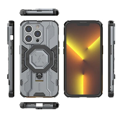 For iPhone 14 Pro Cover Kickstand PC+TPU Drop Protective Phone Case