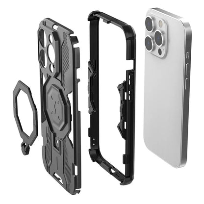 For iPhone 14 Pro Cover Kickstand PC+TPU Drop Protective Phone Case