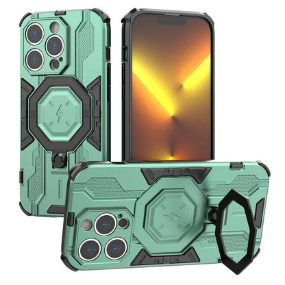 For iPhone 14 Pro Cover Kickstand PC+TPU Drop Protective Phone Case