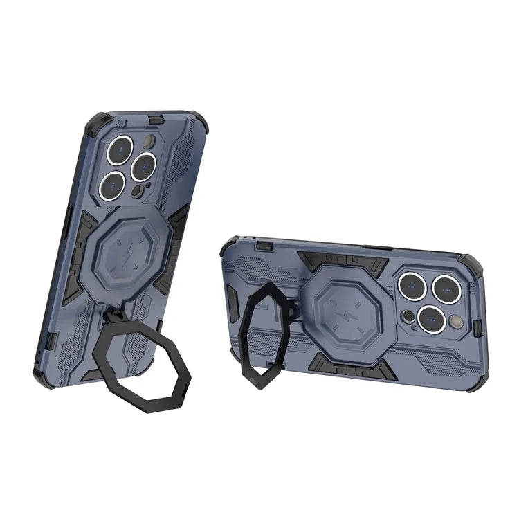 For iPhone 14 Pro Cover Kickstand PC+TPU Drop Protective Phone Case