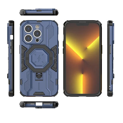 For iPhone 14 Pro Cover Kickstand PC+TPU Drop Protective Phone Case