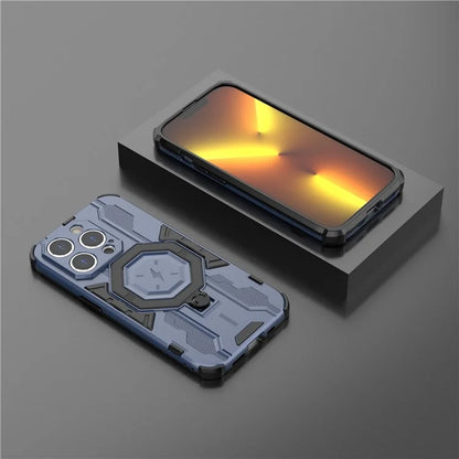 For iPhone 14 Pro Cover Kickstand PC+TPU Drop Protective Phone Case