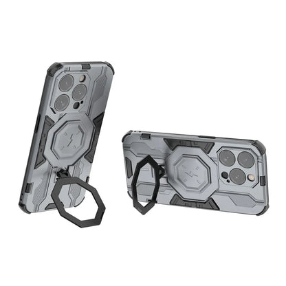 For iPhone 15 Pro Phone Case Kickstand Anti-Scratch Back Cover
