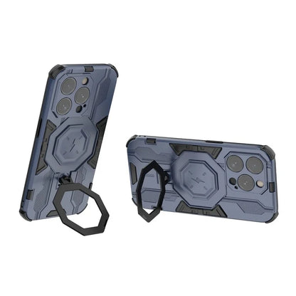 For iPhone 15 Pro Phone Case Kickstand Anti-Scratch Back Cover