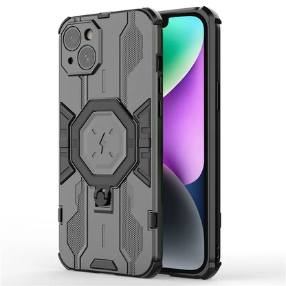 For iPhone 14 Plus Case Ring Holder Kickstand Shockproof Phone Cover