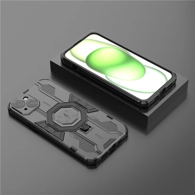 For iPhone 14 Plus Case Ring Holder Kickstand Shockproof Phone Cover